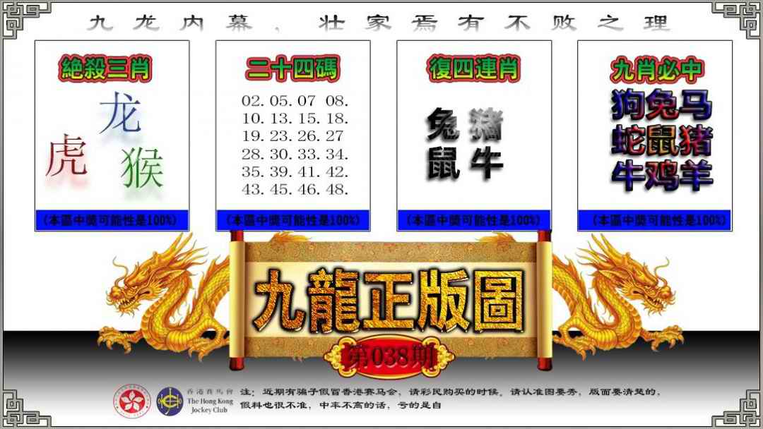 038期九龙正版图[图]